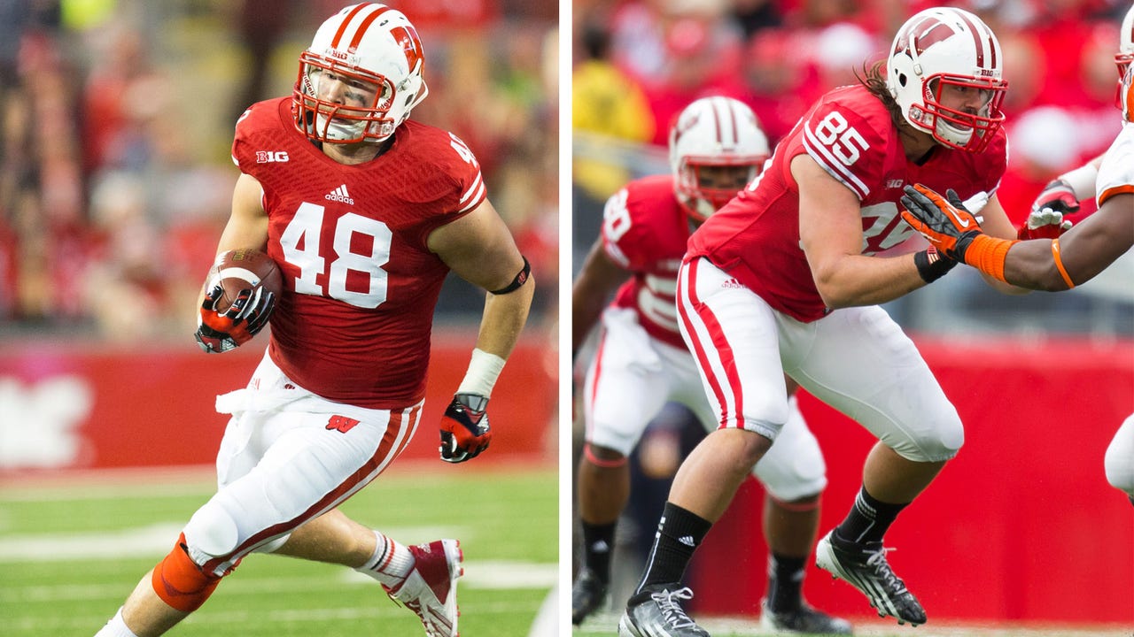 Badgers senior tight ends share kinship, competition